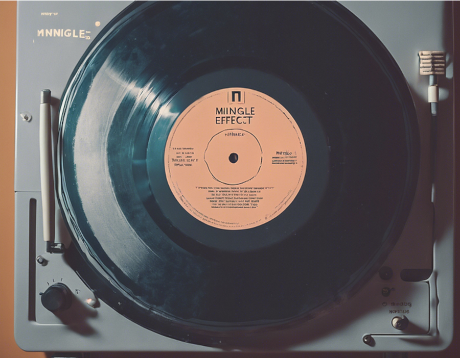 Vinyl record representing authentic connection